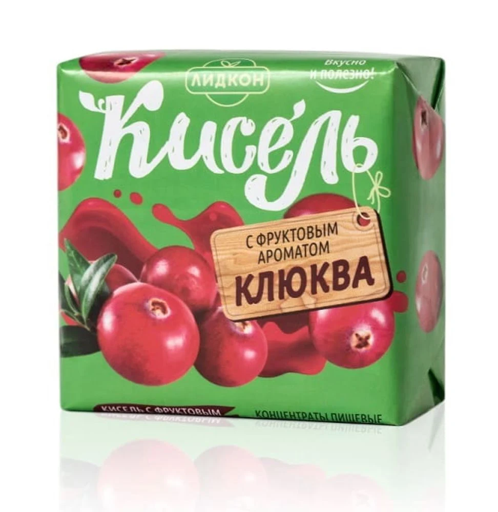 Кисель с фруктовым ароматом Клюква Лидкон 220 гр
