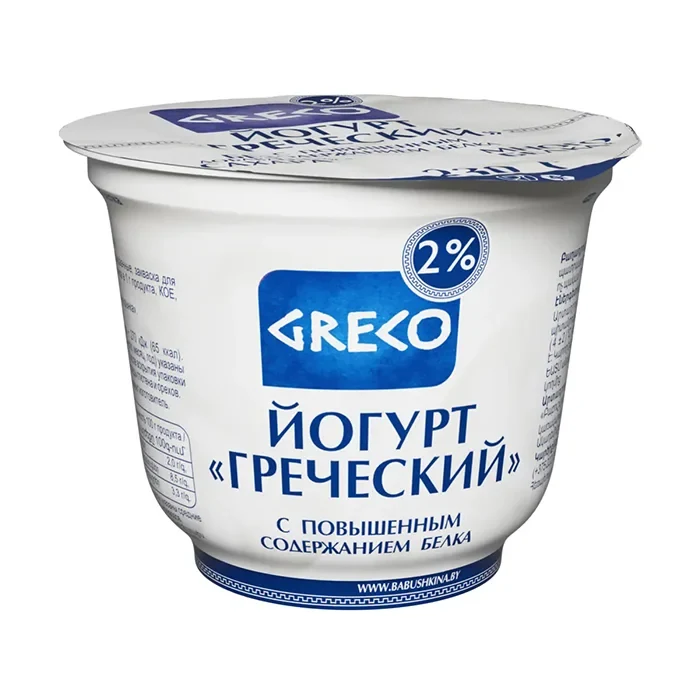 Йогурт с повышенным содержанием белка "Греческий"  2%, 230г Бабушкина крынка