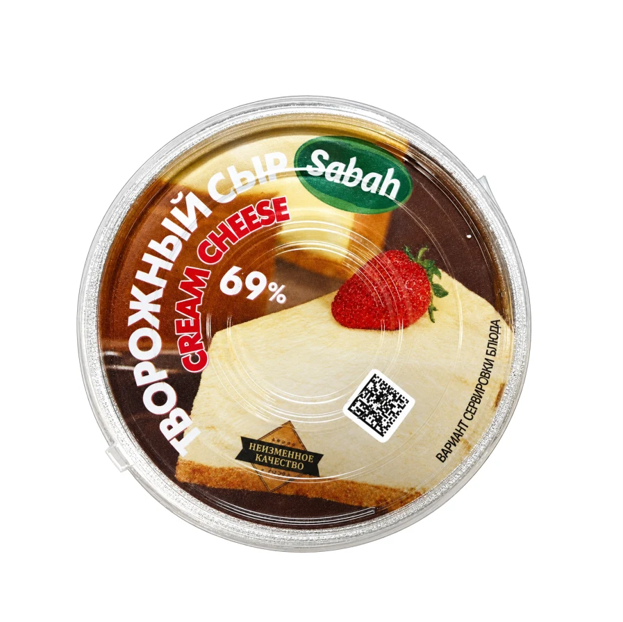 Сыр Творожный 69% 500г Sabah