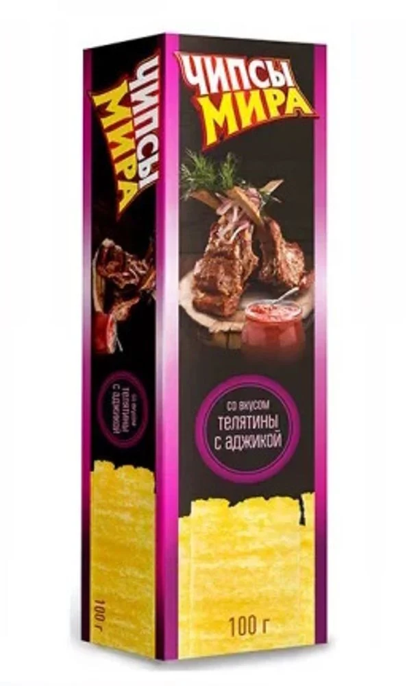Чипсы картофельные Мира со вкусом телятины с аджикой Мира 2000 гр