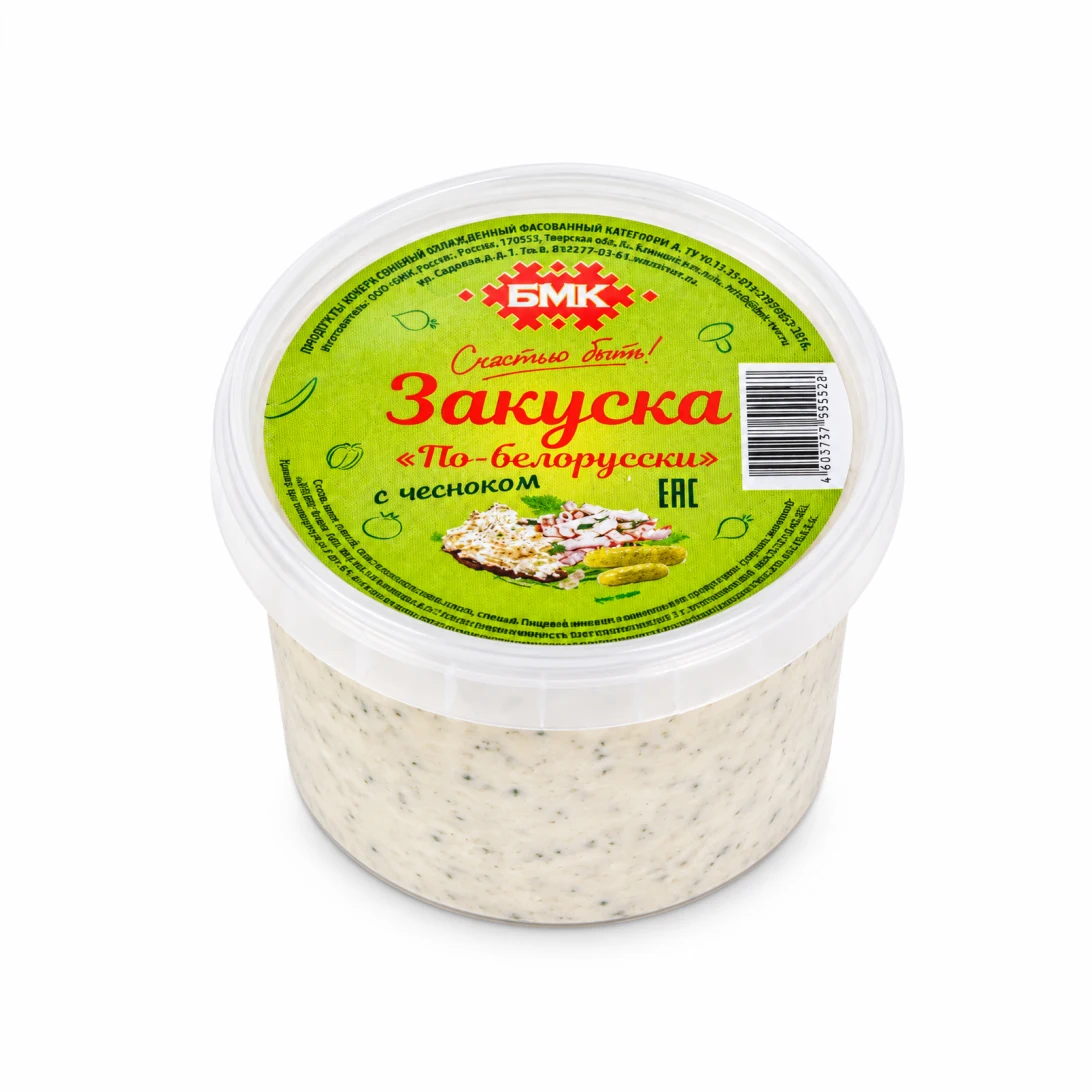 Закуска "По-Белорусски" с чесноком 250г БМК