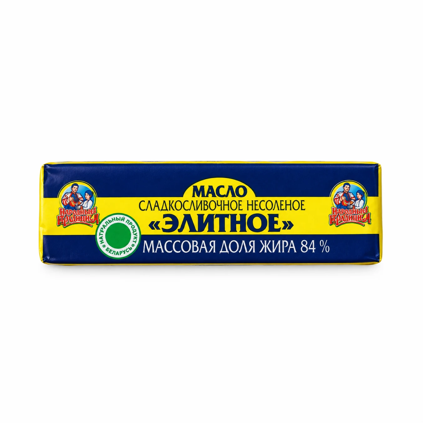 Масло сладкосливочное несолёное "Элитное" м.д.ж. 84% 180 гр