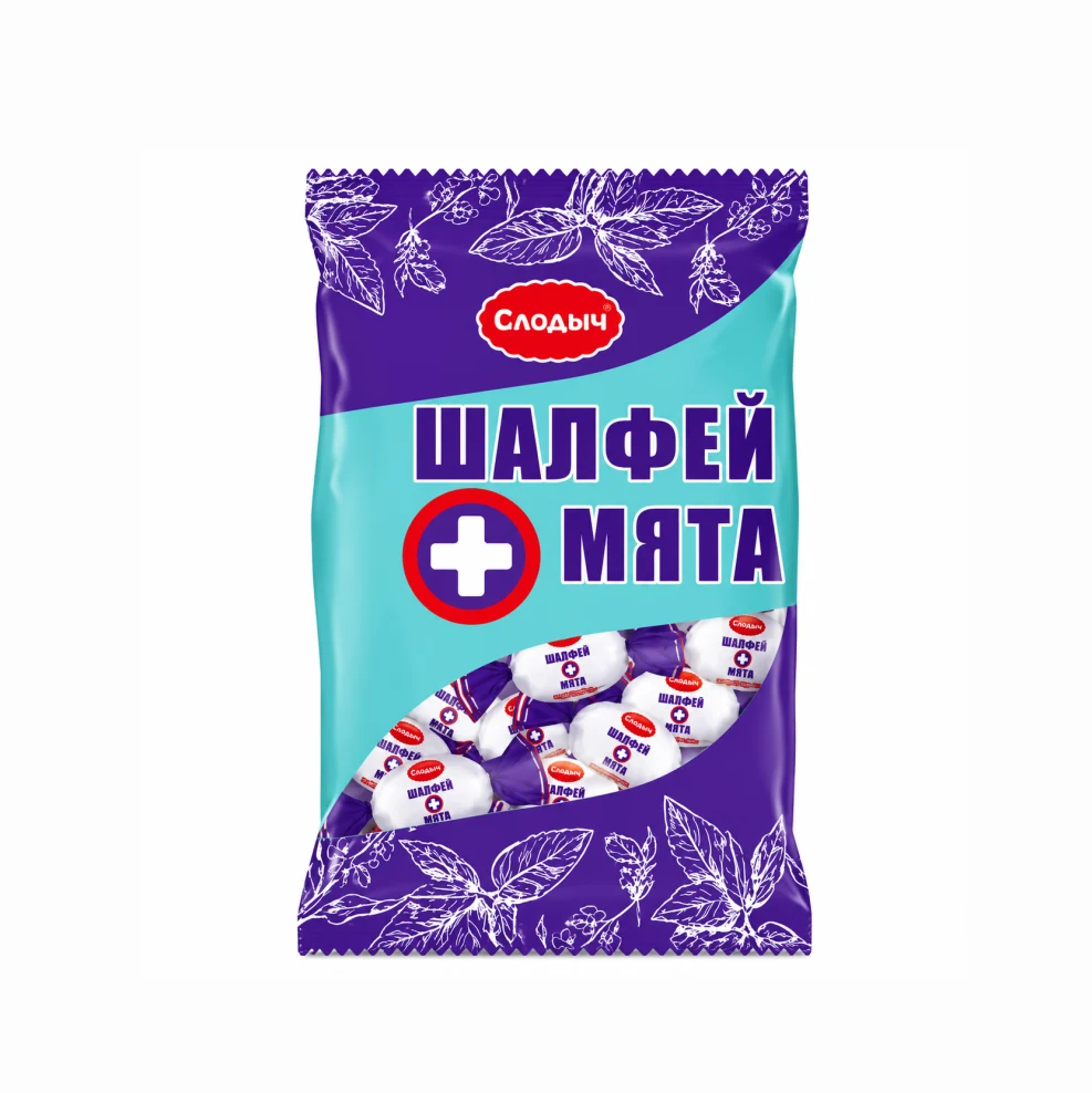 Карамель Шалфей Мята Слодыч 200 гр