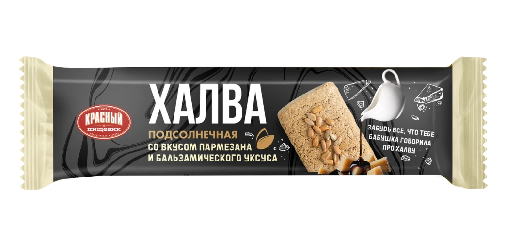 Халва подсолнечная со вкусом пармизана и бальзамического уксуса Красный пищевик 60 гр