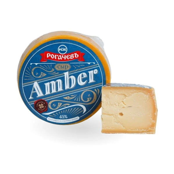 Сыр твердый Амбер 45% Рогачев