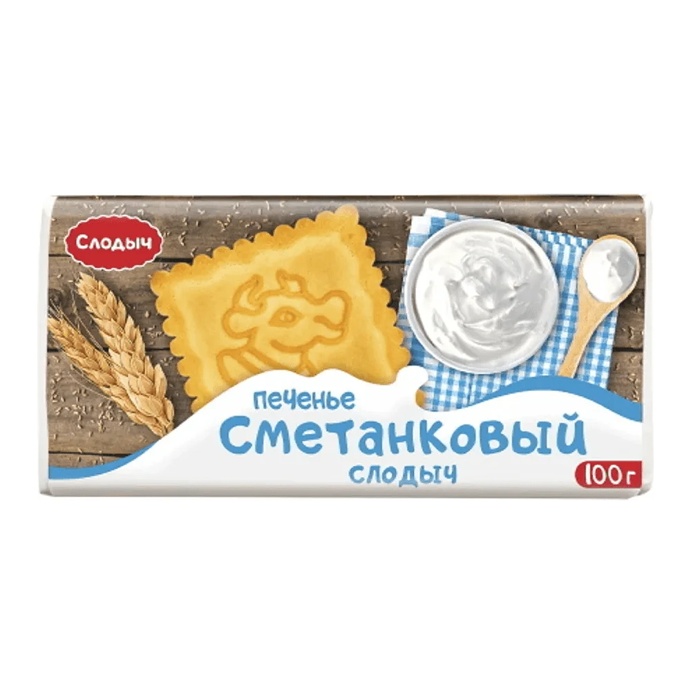Печенье сахарное Сметанковый Слодыч Слодыч 100гр
