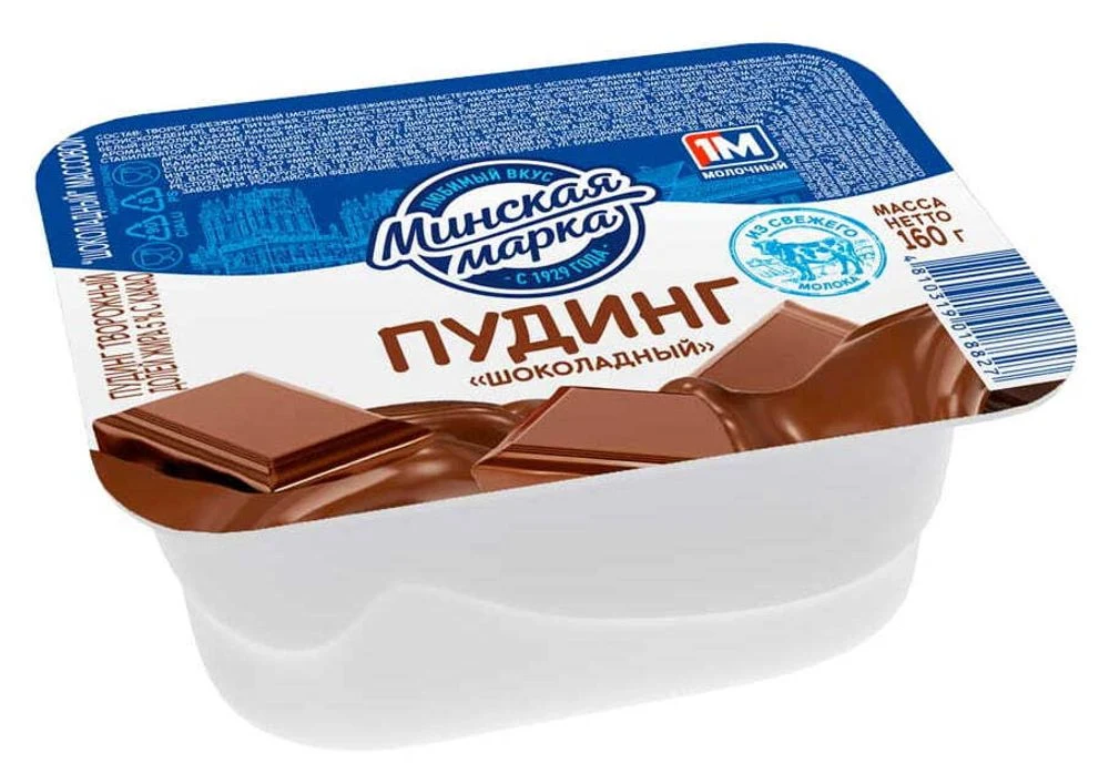Пудинг Минская марка шоколад  5% 160г Минск