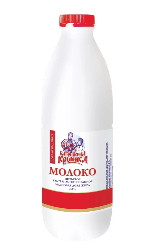 Молоко ультрапастеризованное 3,6%, 900 мл "Бабушкина Крынка