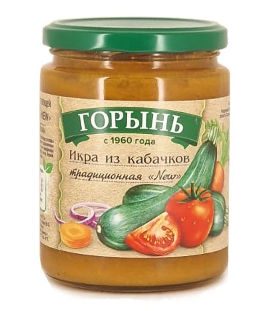 Икра из кабачков Традиционная Горынь 430 гр