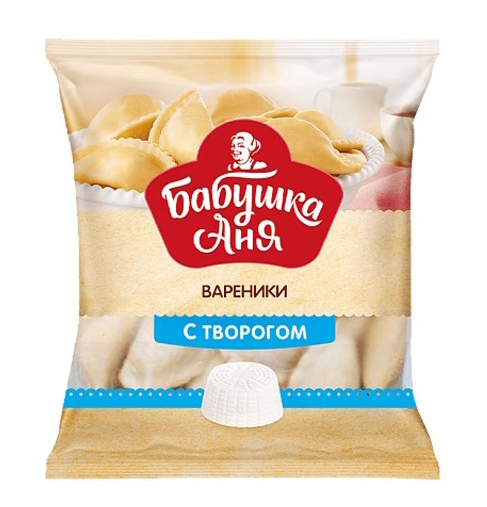 Вареники с творогом ТМ Бабушка Аня 430 гр