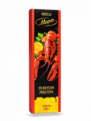 Чипсы картофельные Мира со вкусом лобстера Тм Мира 100 гр