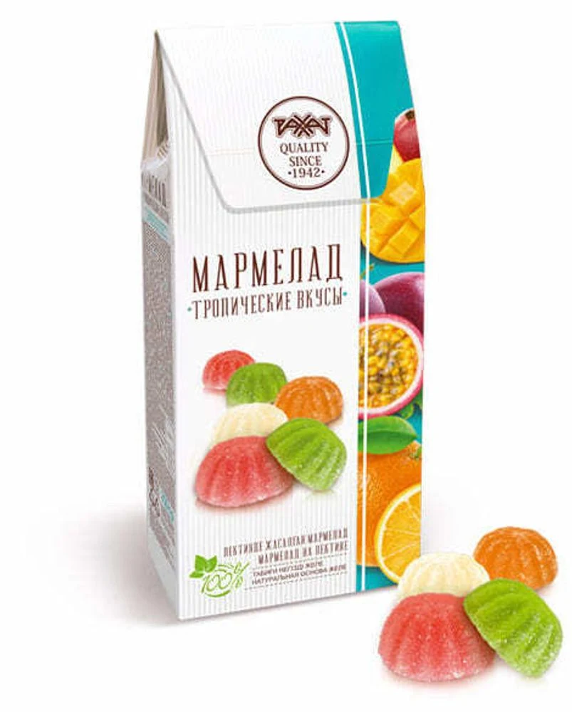Мармелад Тропические вкусы Рахат 250гр