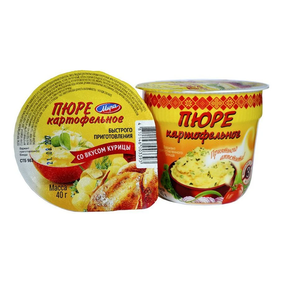 Пюре картофельное со вкусом курицы Мира 40 гр