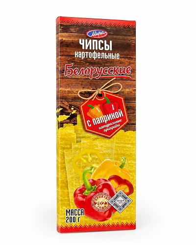 Чипсы картофельные Белорусские с паприкой Тм Мира 200 гр