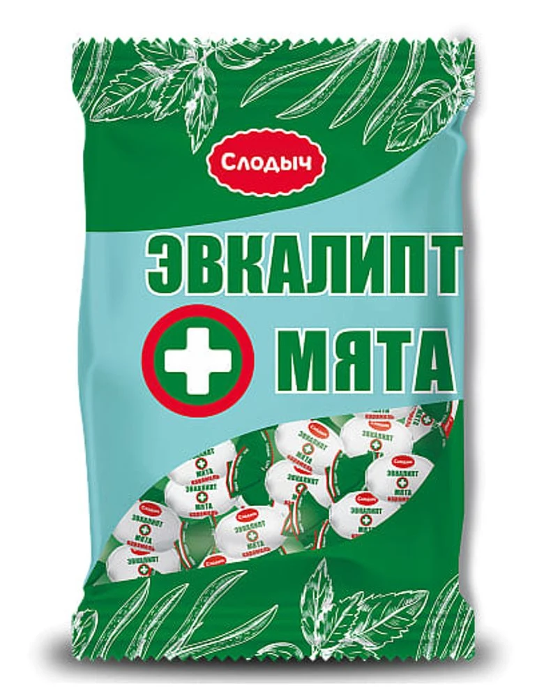 Карамель Эвкалипт Мята Слодыч 200 гр