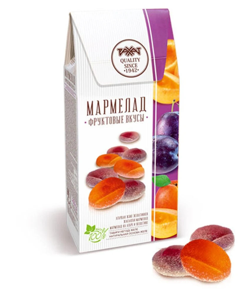 Мармелад Фруктовые вкусы Рахат 250гр